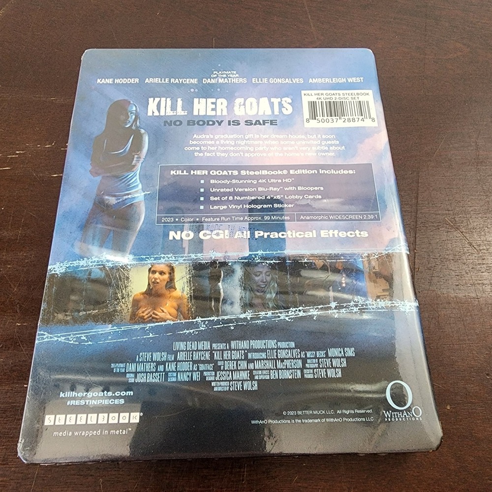 Kill Her Goats w. Steelbook (4K UHD + Blu-ray + Collectibles) *NEW/SEALED* - Picture 2 of 3